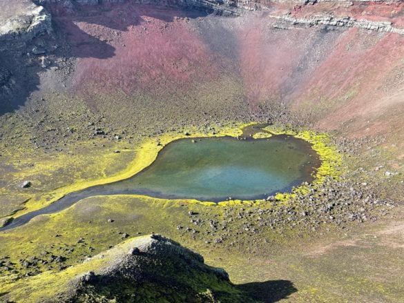 Rauðibotn crater is just stunningly beautiful