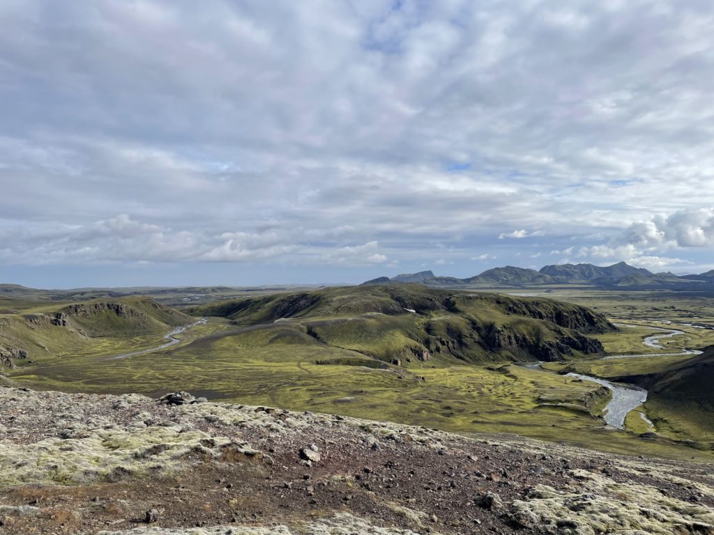 The view of Rauðibotn crater.