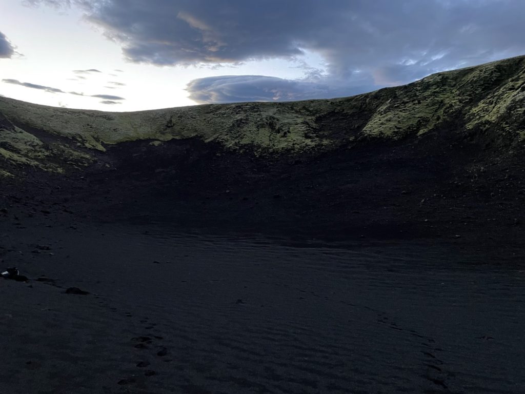 Inside the crater at lake Langisjór.