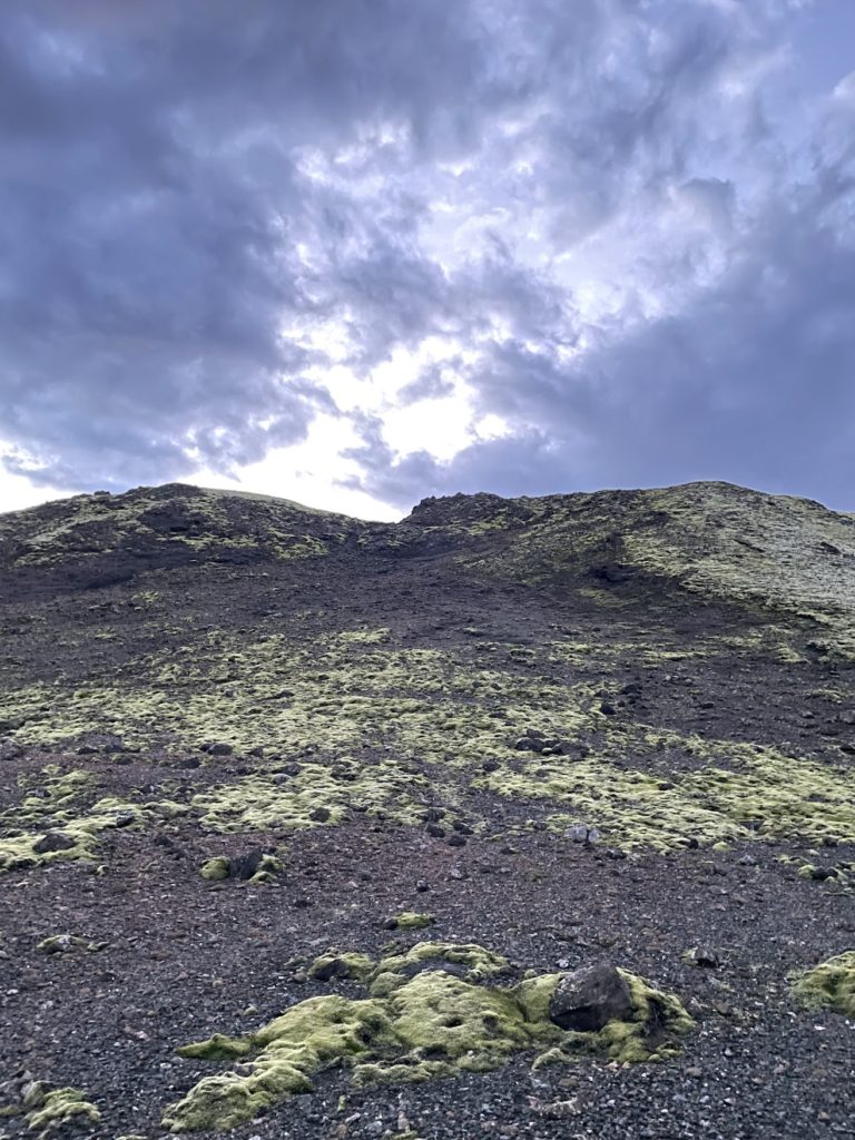 Crater right next to lake Langisjór