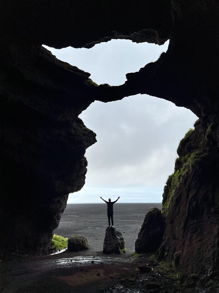 Yoda cave entrance in Iceland.