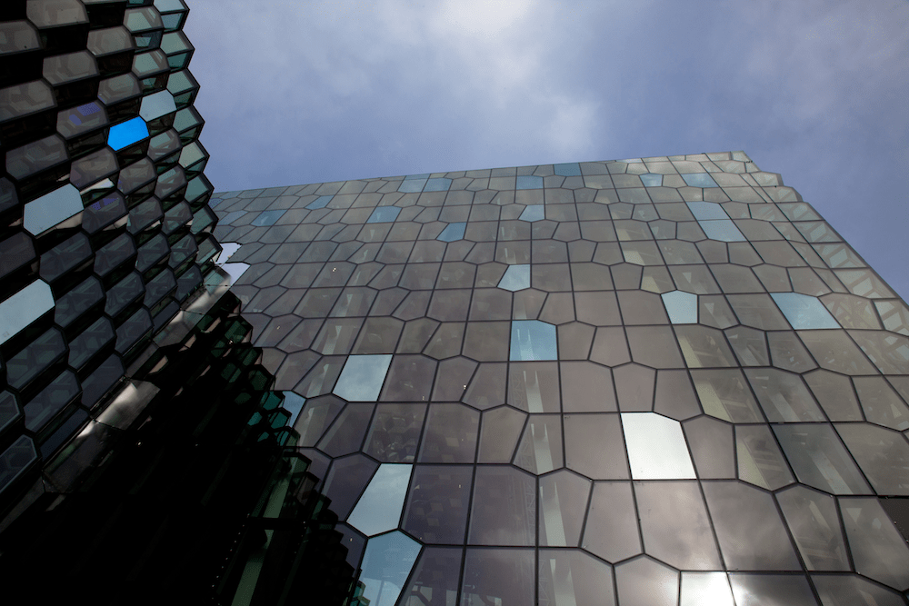 Harpa's exterior.