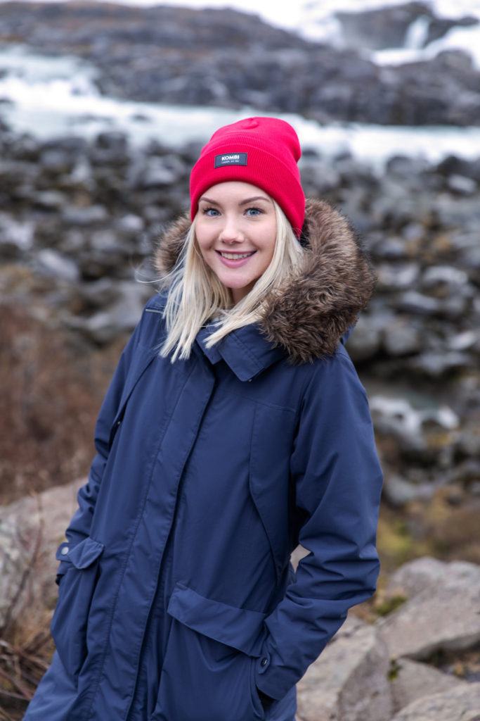 Young woman in Iceland