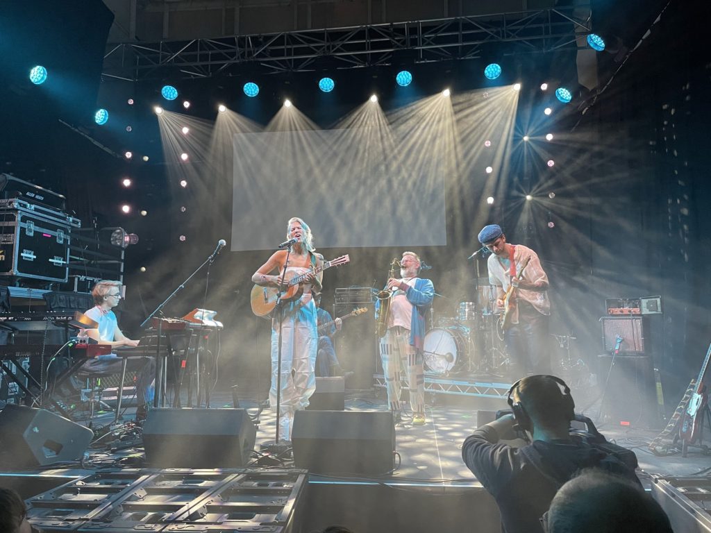 Bríet performs at the 2022 Iceland Airwaves in Reykjavik, Iceland.