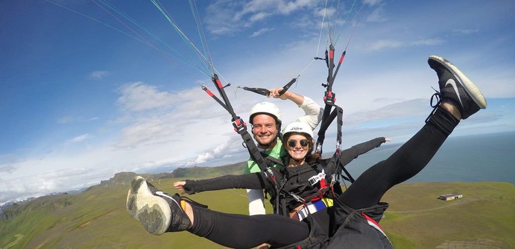 Now we can all go for a tandem paragliding adventure in Vík.