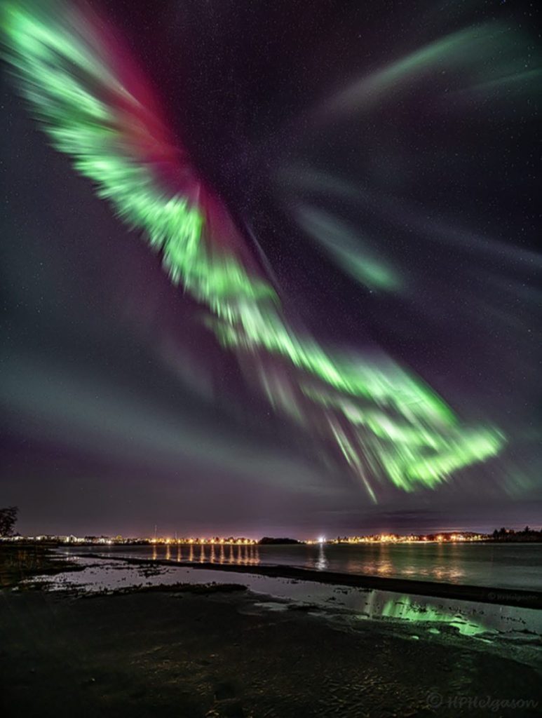 Northern lights photo by Hallgrímur P. Helgason