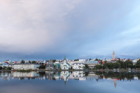 Reykjavik pond. The article is about the best indoor activities in Reykjavik.