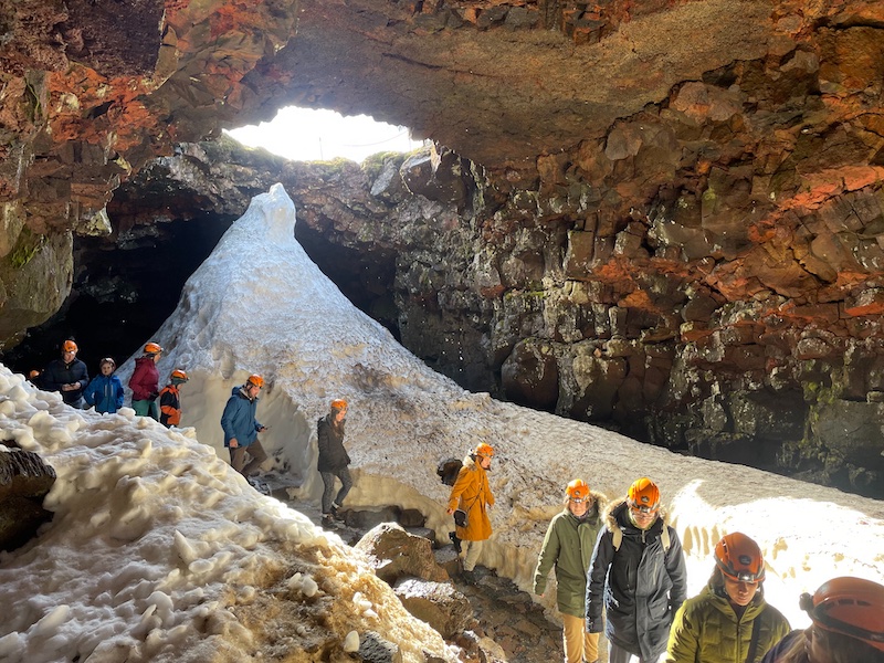 Entering the Lava Tunnel.