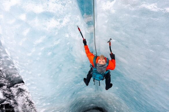 Iceland glacier hikes and ice climbing is the specialty of glacier guide Simon Rees.