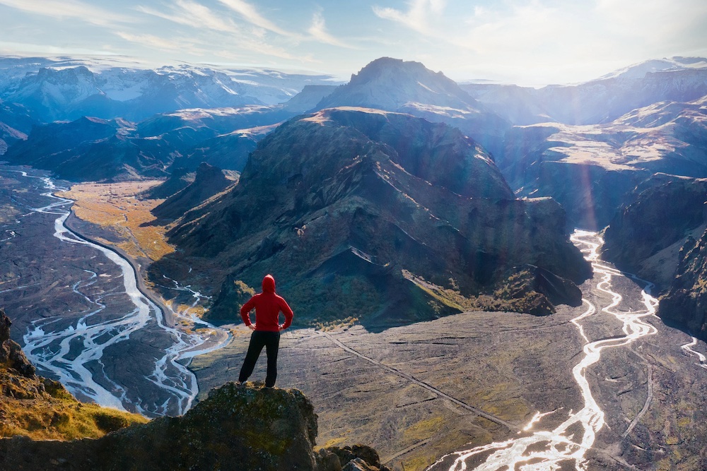 The stunning landscape of Thorsmork in Iceland. Get there with Gravel Travel