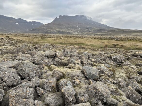 The reason why the hiking trail Leggjabrjótur (Leg Breaker) got its name. The ground on the hiking trail is really rocky at times.