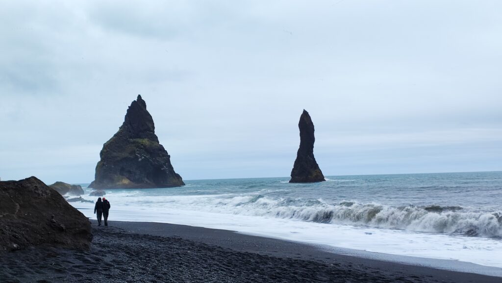 The sea stacks at Reynisfjara, AKA the Black Beach.