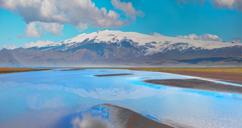 The Katla volcano and Mýrdalsjökull glacier - Katla, Iceland. Photo by muratart on Shutterstock.