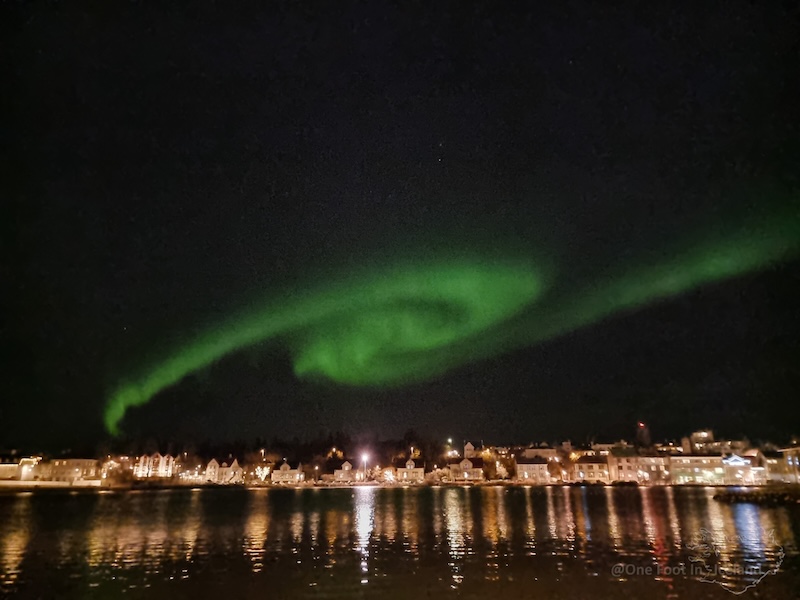The aurora in Iceland.