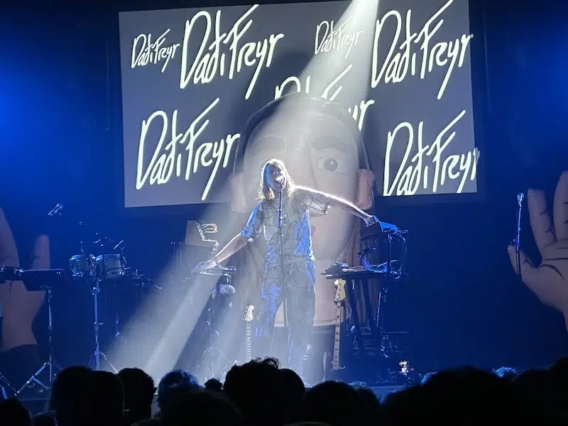 Musician Dadi Freyr performs in Reykjavik