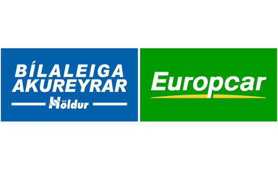 Europcar Iceland and Höldur logo promoting exclusive rental discounts for Stuck in Iceland subscribers.