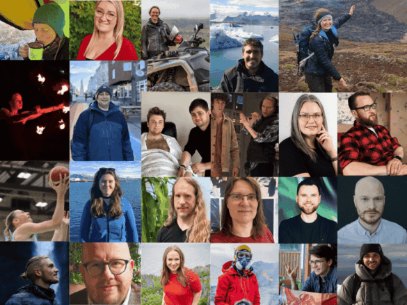 A diverse group of people from around the world who shared their stories and expert advice on how to visit Iceland in 2026 with more respect, curiosity, and connection.