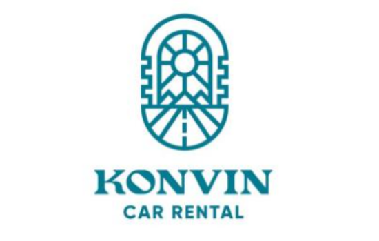 Konvin Car Rental Iceland logo promoting exclusive rental discount for Stuck in Iceland subscribers.
